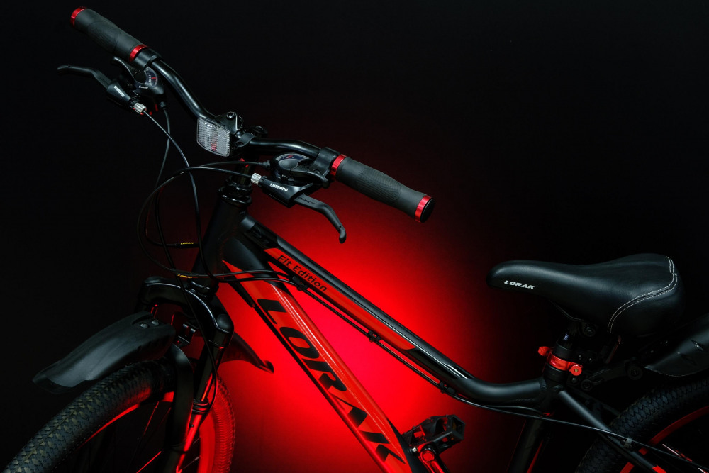 Lorak Dynamic 24 18sp Матовый Чёрный/Красный