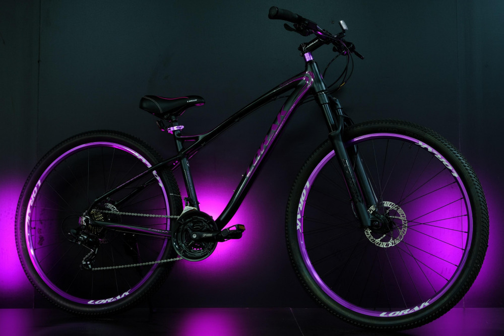 Lorak Glory 2000 Матовый Чёрный/Фиолетовый рама 19 (на рост 171-182)