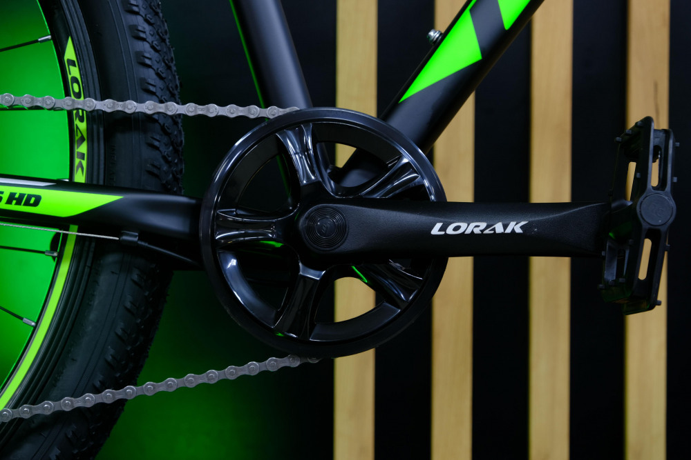 LORAK RACE 27,5 HD Матовый Чёрный/Зелёный
